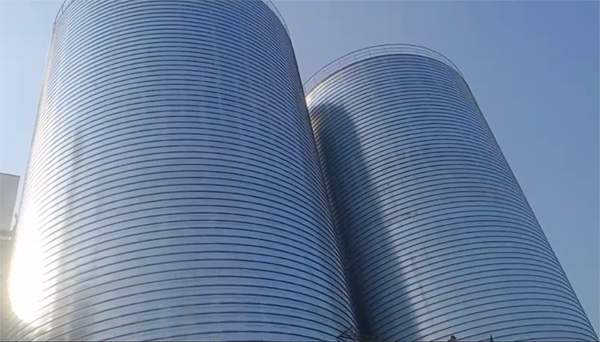 阿克塞2座混凝土高架卷板仓